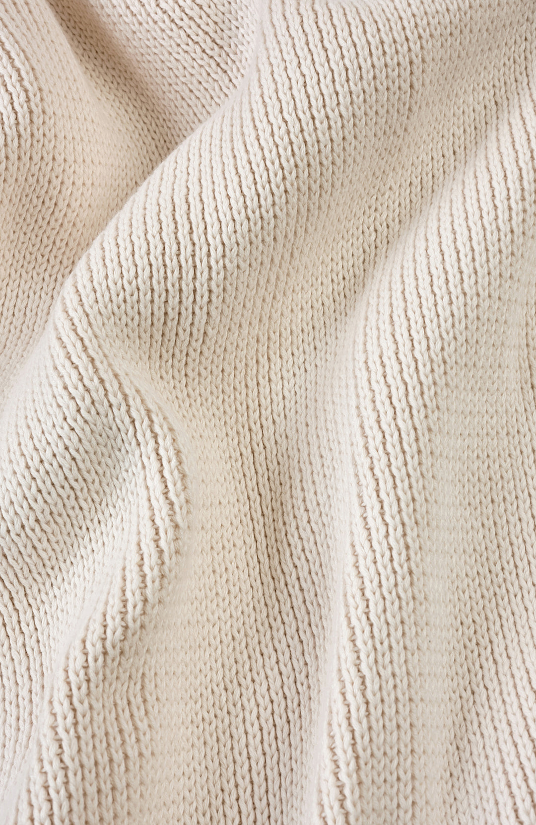 Ecru Womens Cotton Roll Neck Jumper By Paul James