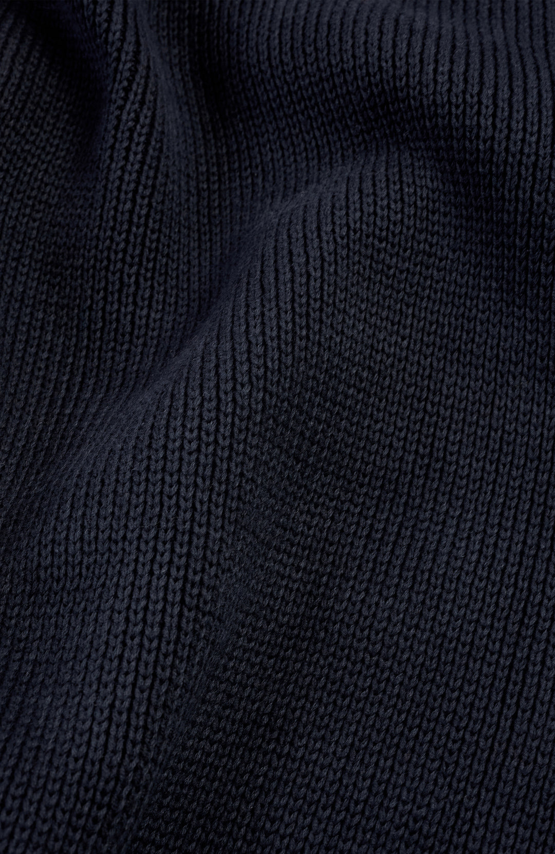 Navy Womens Cotton Roll Neck Jumper By Paul James