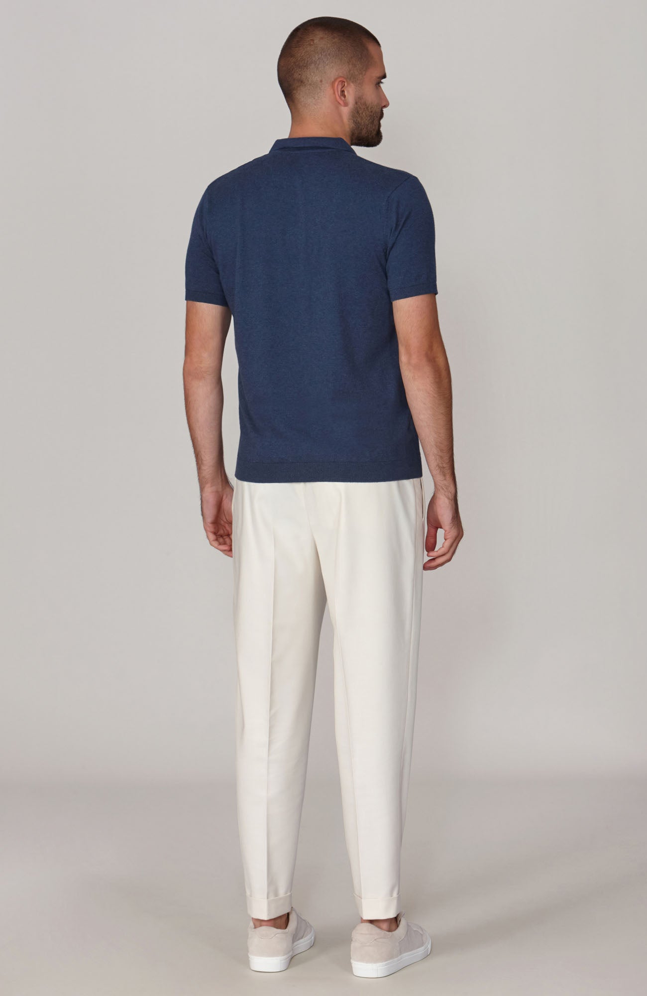 BLUE MENS POLO SHIRT