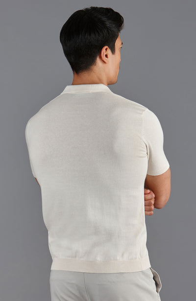 off white mens short sleeve polo shirt