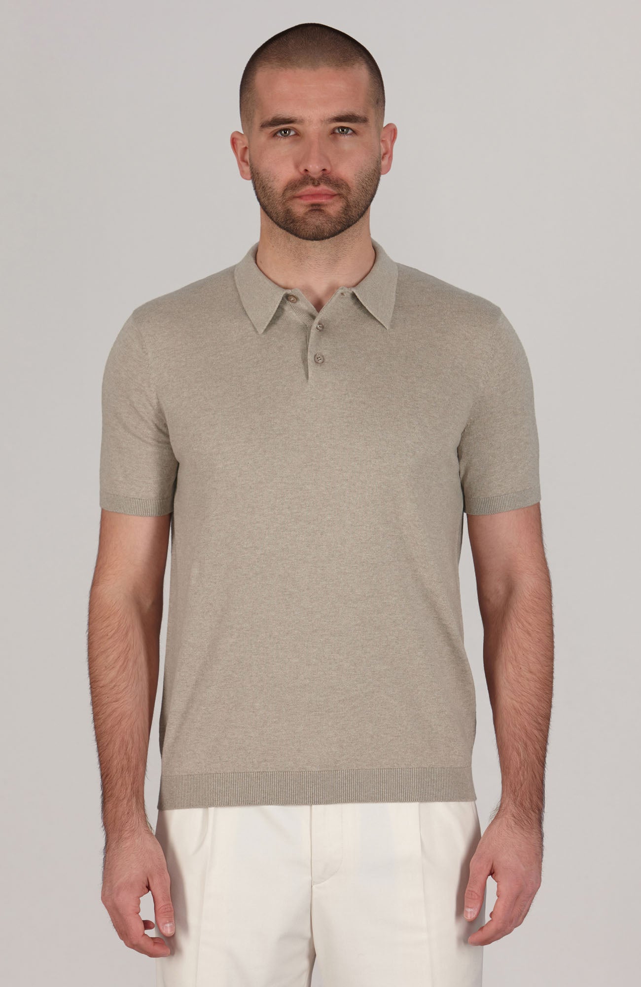 beige mens polo shirt short sleeve