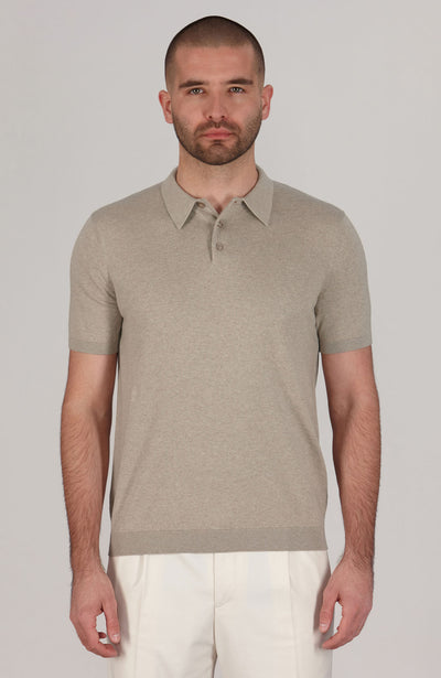 beige mens polo shirt short sleeve