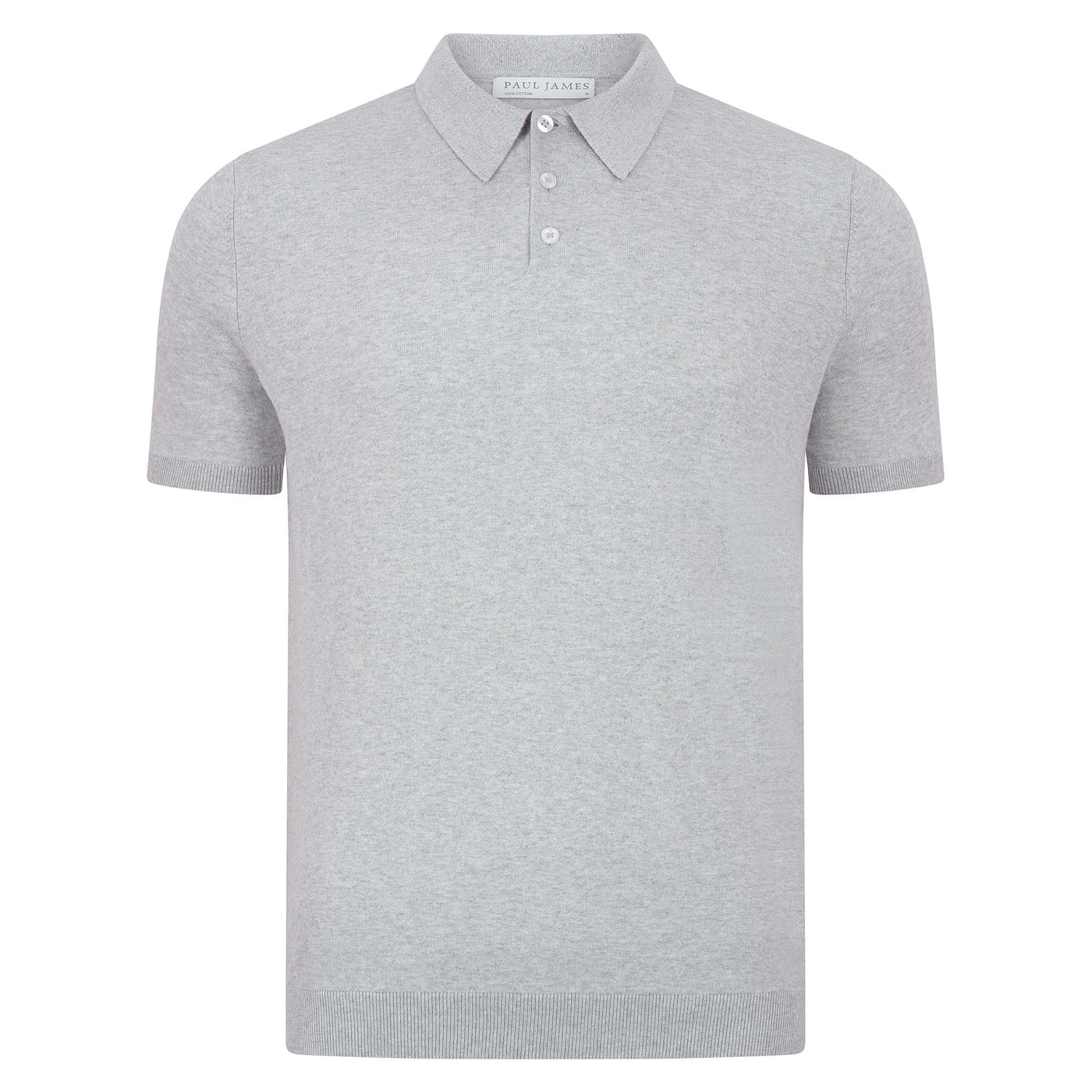 Kurzärmliges Herren-Poloshirt aus 100 % ultrafeiner Baumwolle