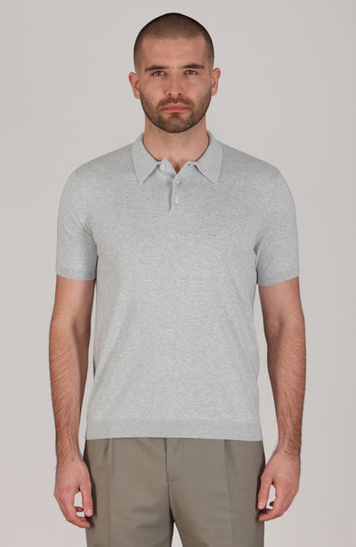 Kurzärmliges Herren-Poloshirt aus 100 % ultrafeiner Baumwolle