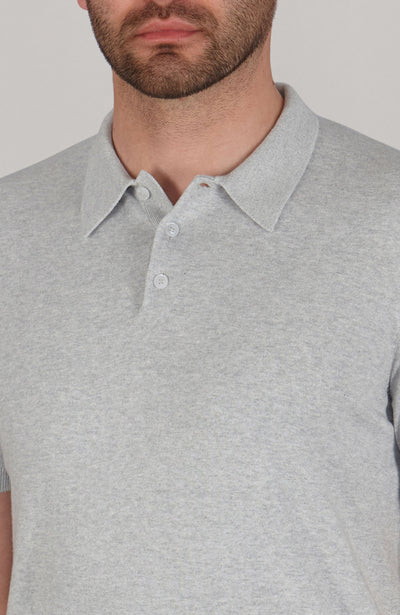 Kurzärmliges Herren-Poloshirt aus 100 % ultrafeiner Baumwolle