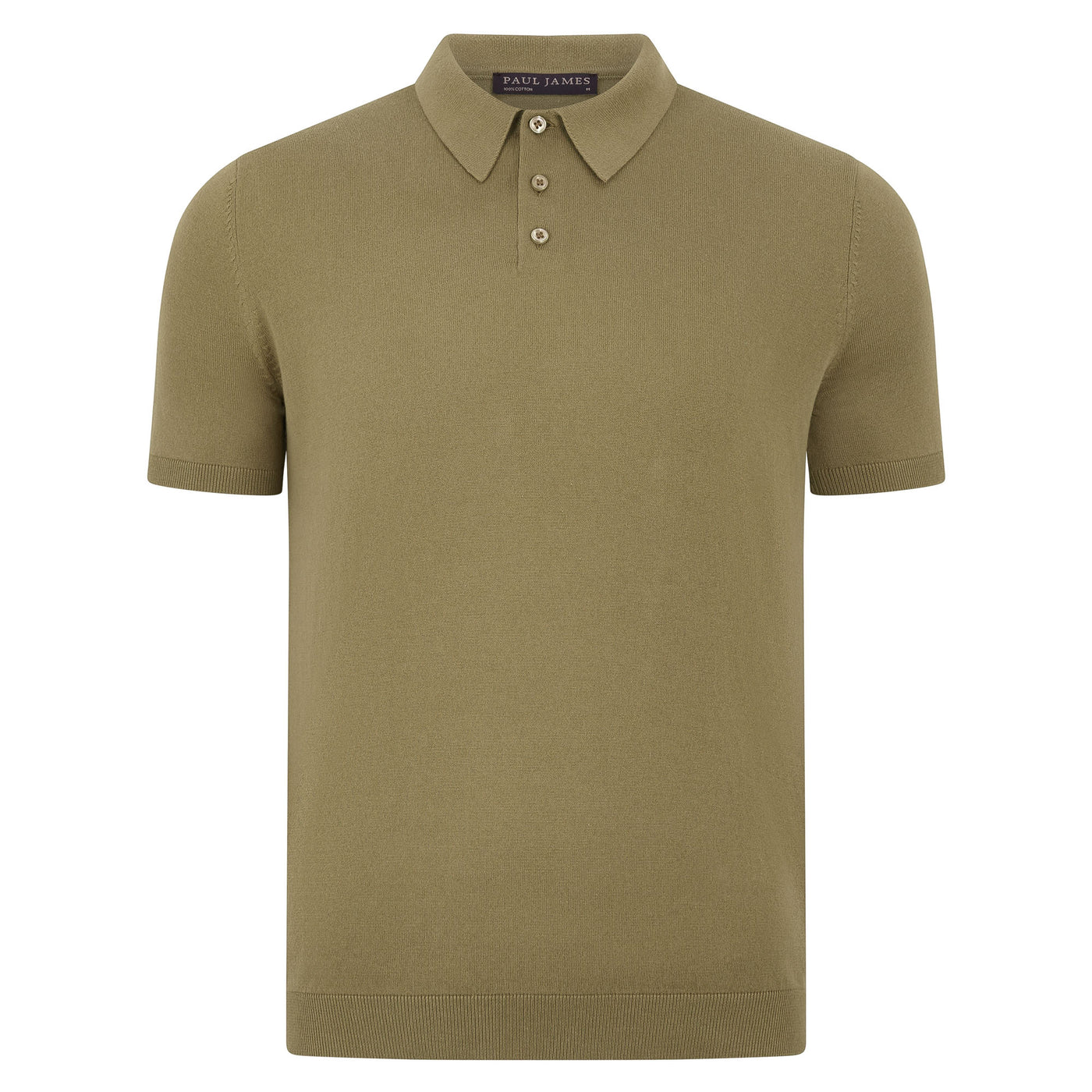 Kurzärmliges Herren-Poloshirt aus 100 % ultrafeiner Baumwolle