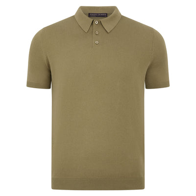 Kurzärmliges Herren-Poloshirt aus 100 % ultrafeiner Baumwolle