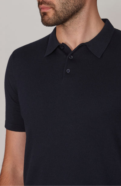 Kurzärmliges Herren-Poloshirt aus 100 % ultrafeiner Baumwolle