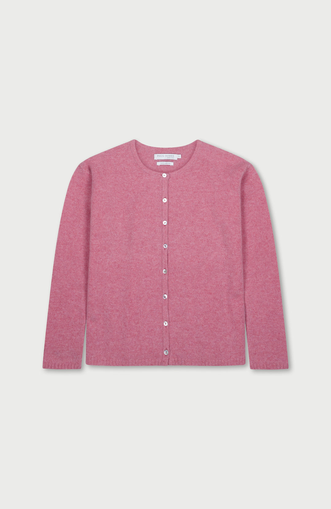 Womens Lambswool Crew Neck Cardigan – Paul James Knitwear
