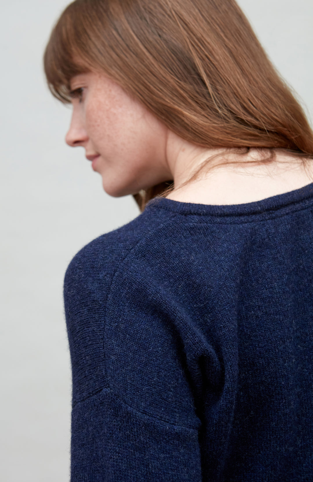 navy blue womens lambswool cardigan