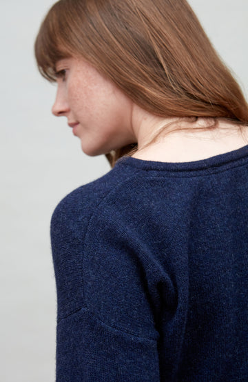 navy blue womens lambswool cardigan