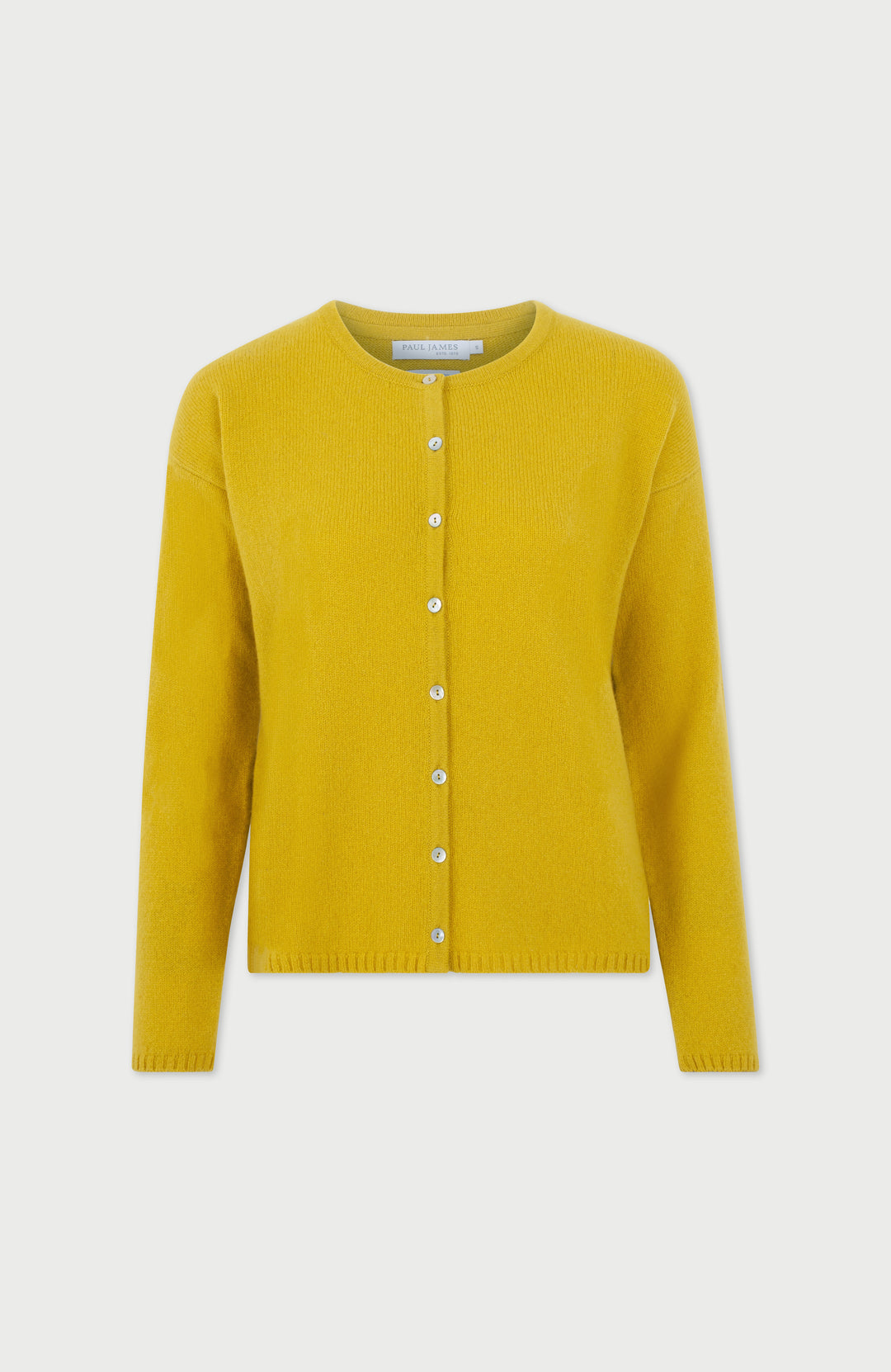 Womens Lambswool Crew Neck Cardigan – Paul James Knitwear