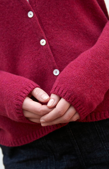 rosehip womens lambswool cardigan