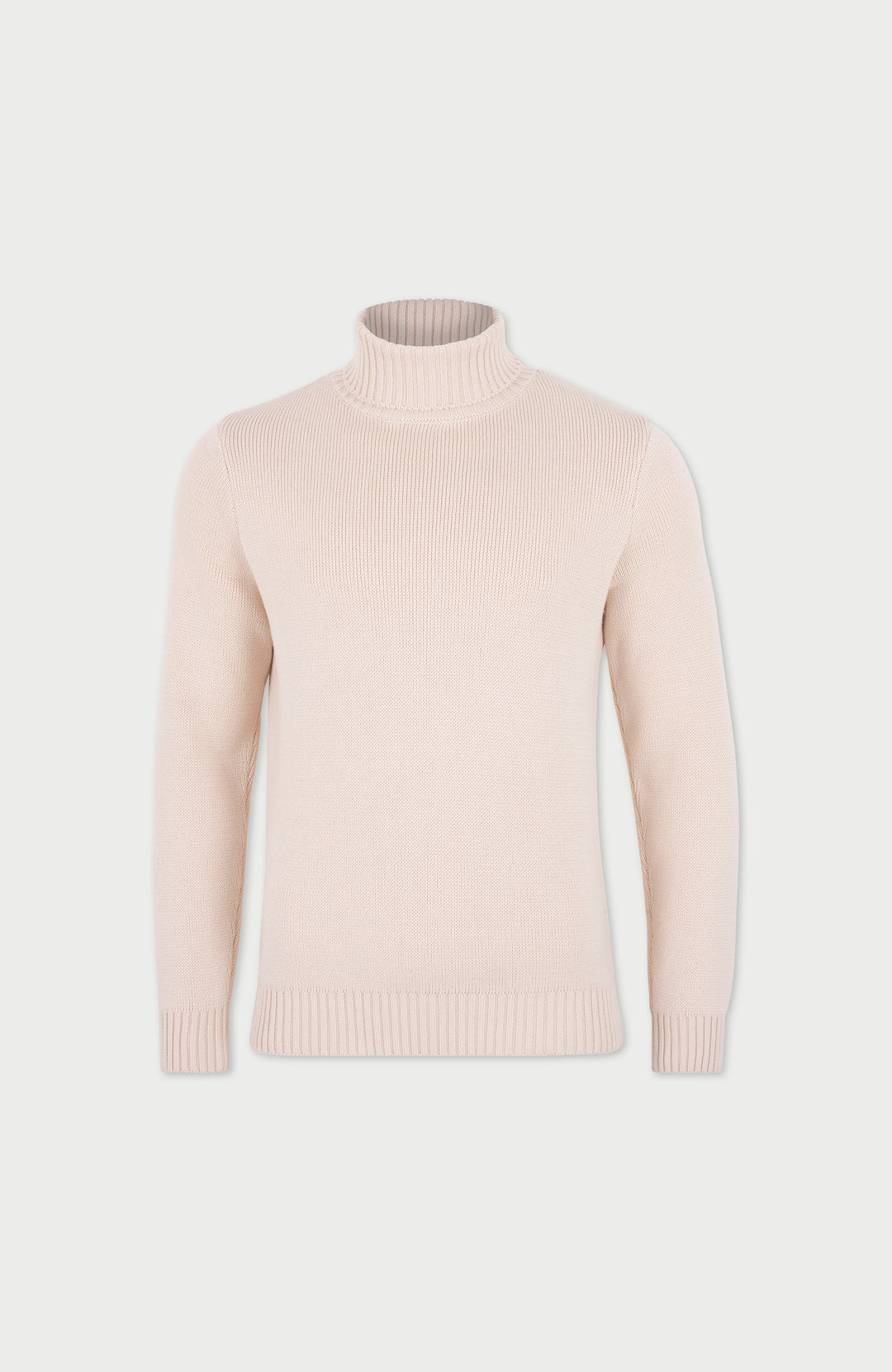 ecru mens cotton roll neck submariner by paul james