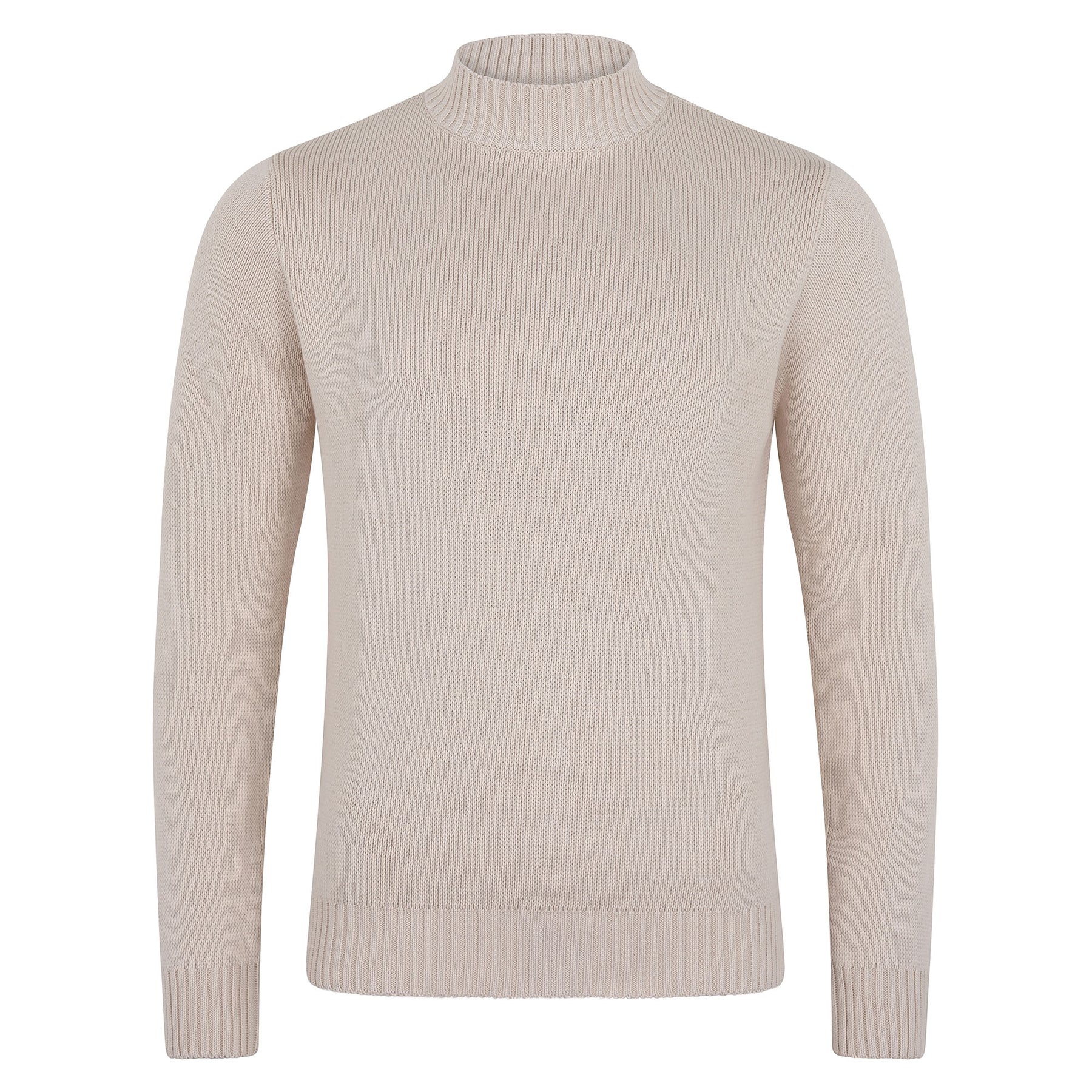 off white chunky high neck jumper