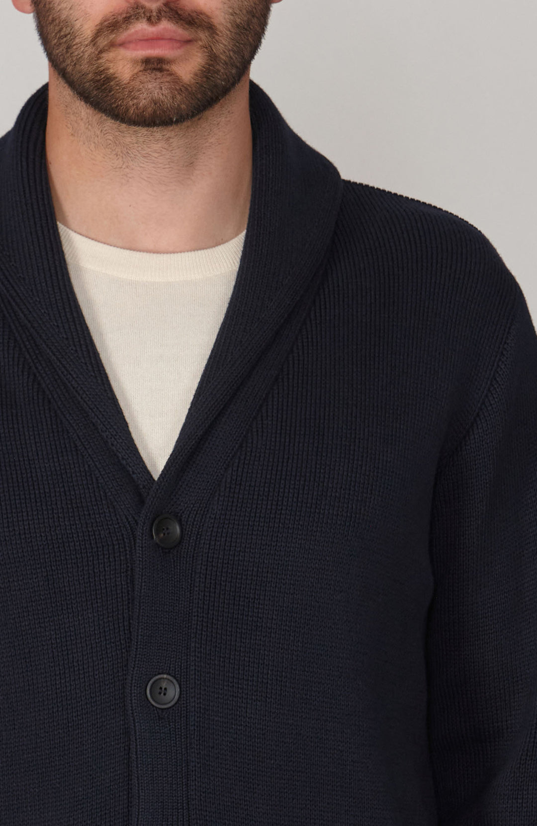 Shop Men's Cotton Shawl Collar Cardigan: Effortless Layering Piece