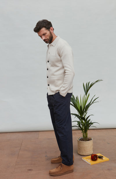 light beige mens overshirt