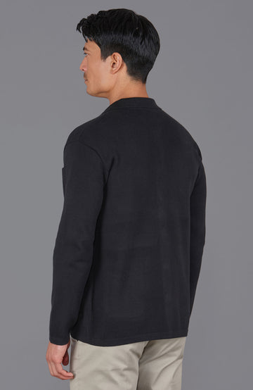 mens black cotton work shirt by Paul James