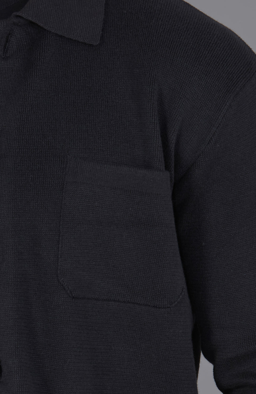mens black cotton work shirt by Paul James