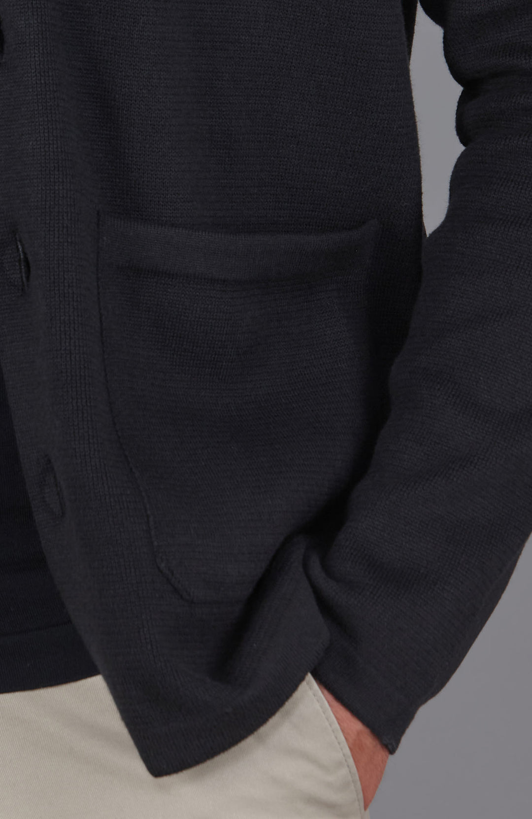 mens black cotton work shirt by Paul James