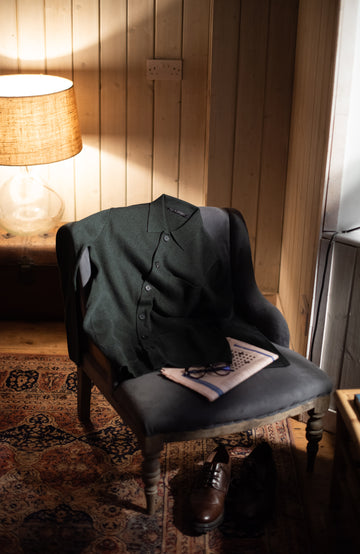 Green Mens Cotton Workshirt by Paul James