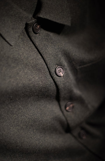 Green Mens Cotton Workshirt by Paul James