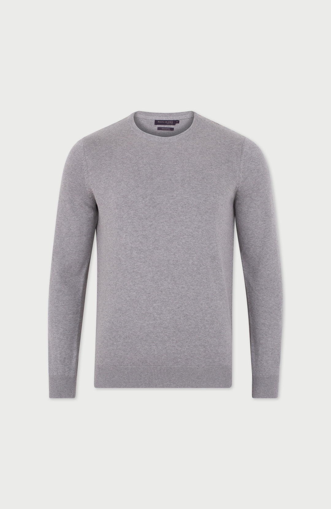 grey mens crew neck sweater by Paul James