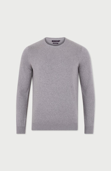 grey mens crew neck sweater by Paul James