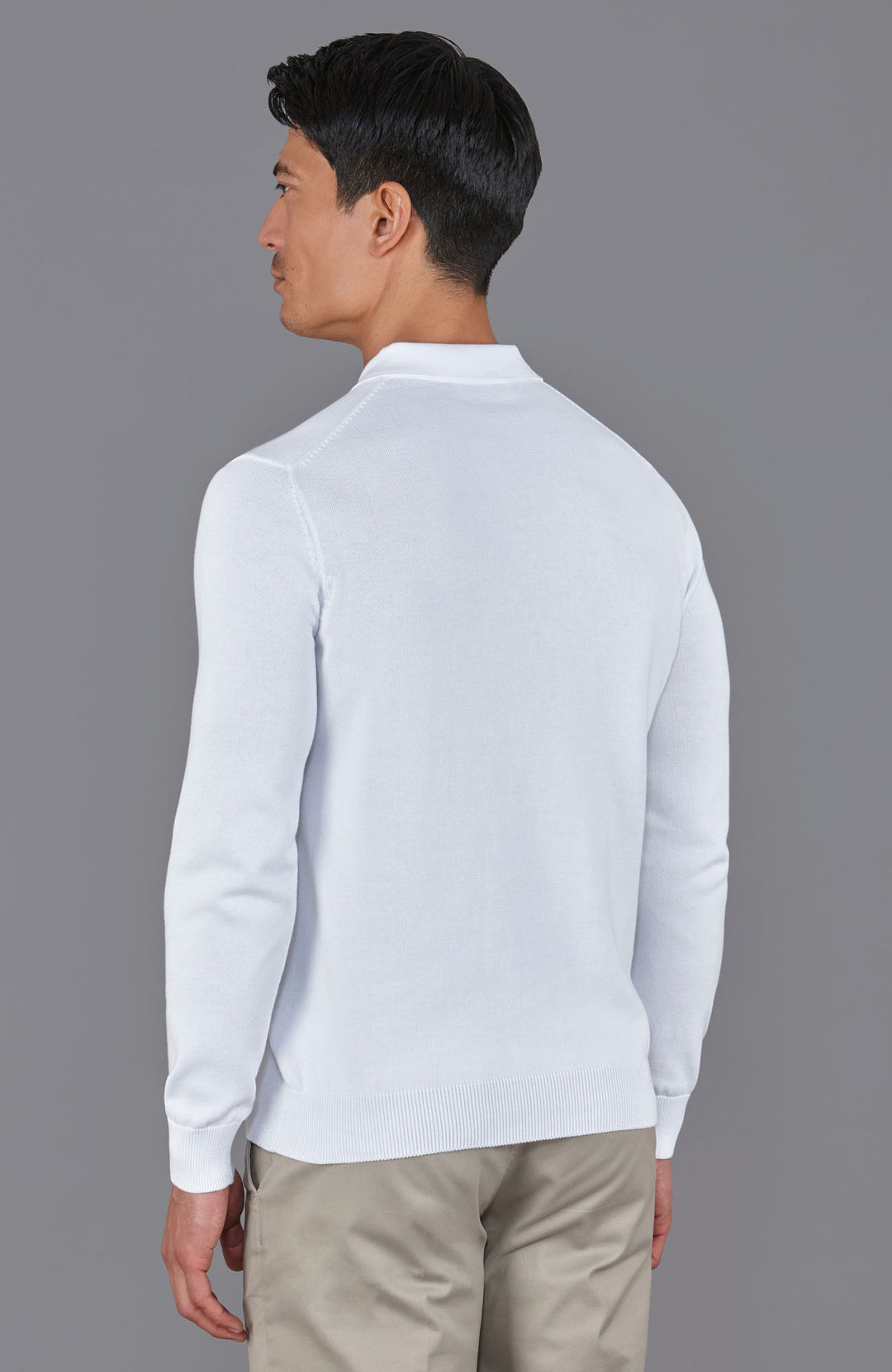 white mens polo shirt