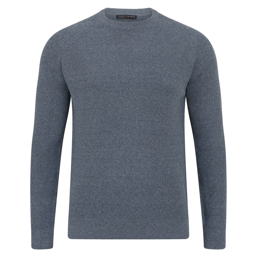blue mens fisherman jumper