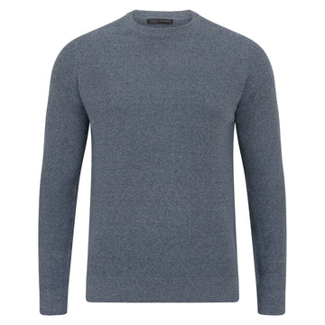 blue mens fisherman jumper