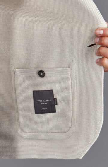 off white mens unstructured knitted blazer