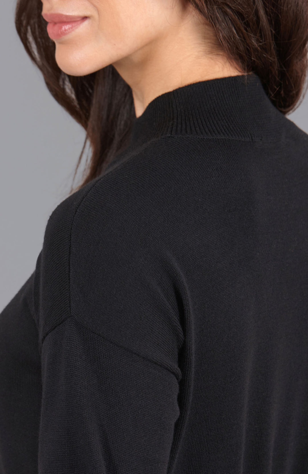 black womens knitted dress