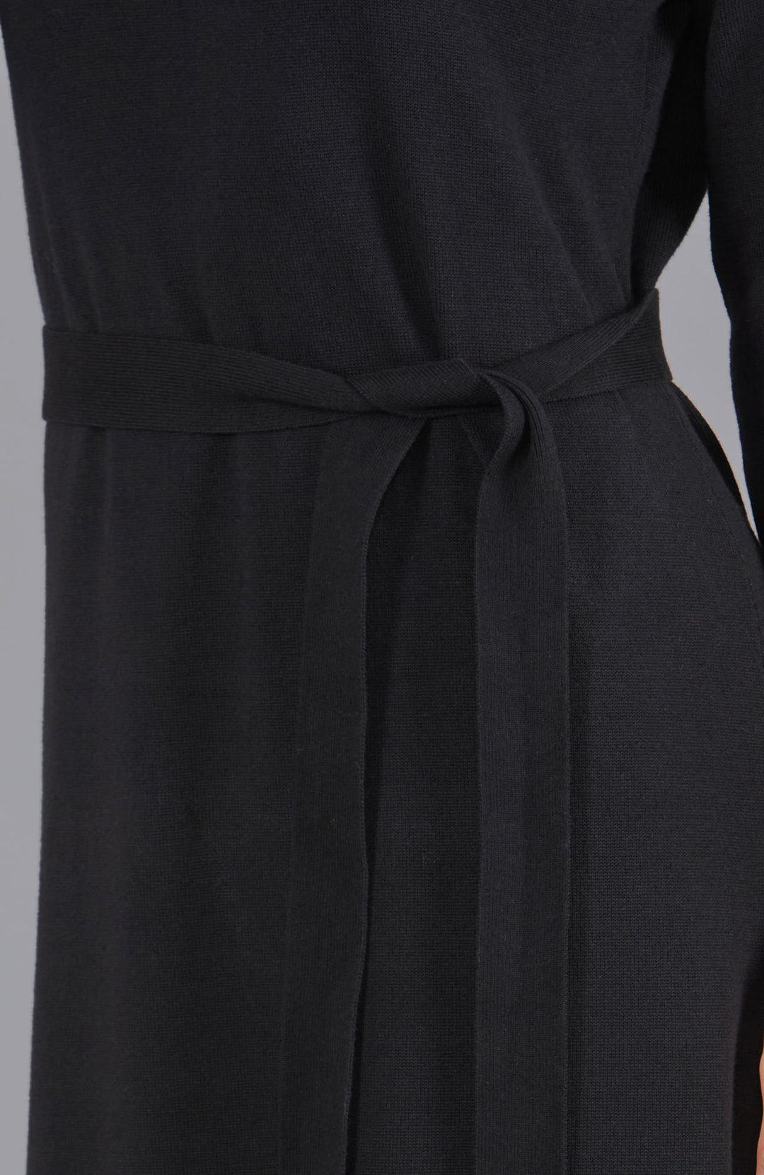 black womens knitted dress