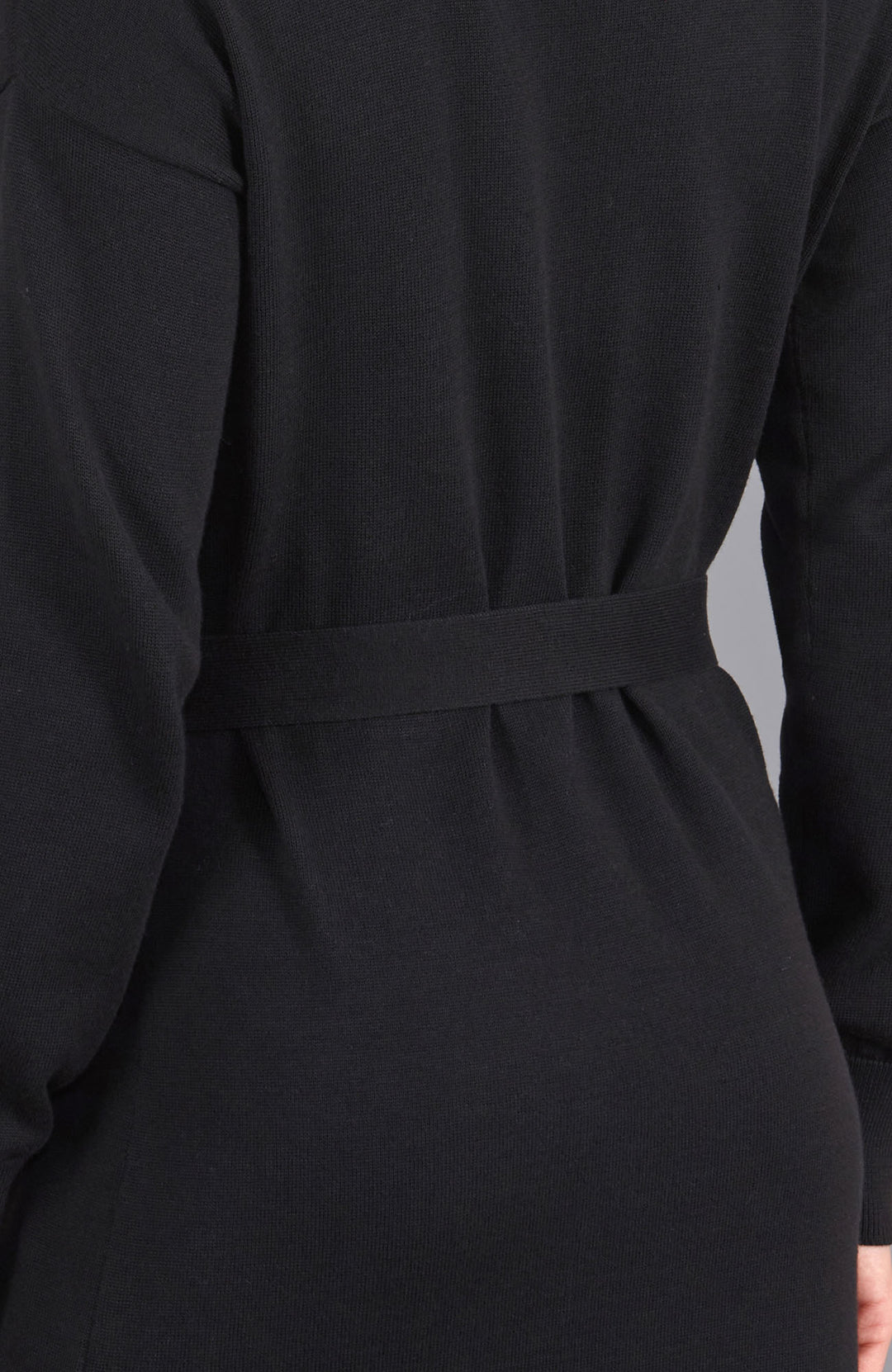 black womens knitted dress