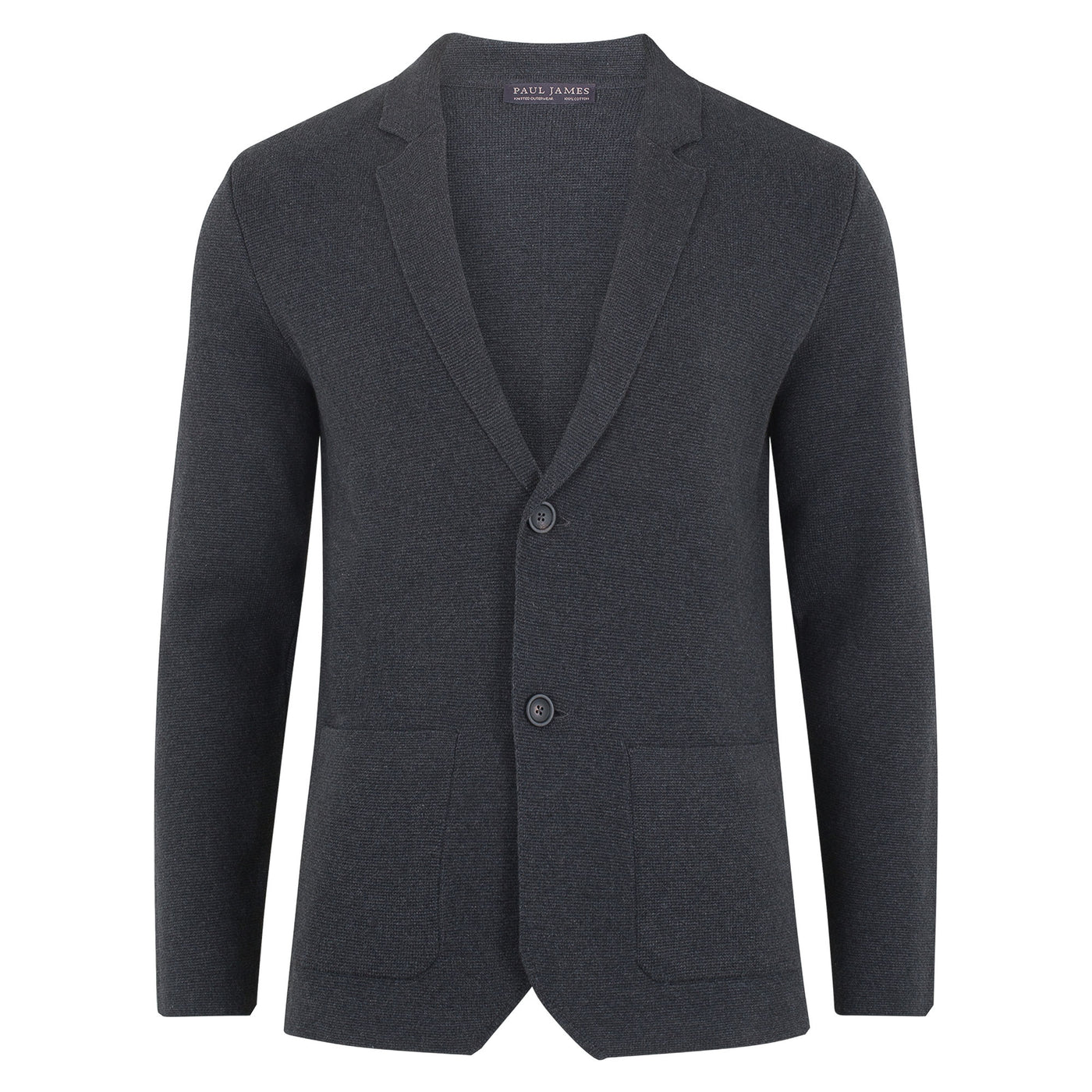 Dekonstruierter Herren-Strickblazer aus 100 % Baumwolle