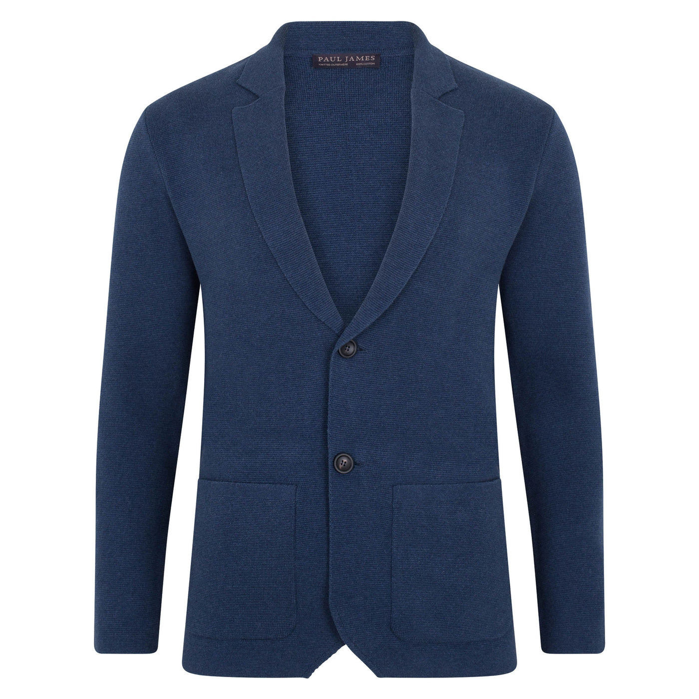 Mens Midweight Cotton Deconstructed Knitted Blazer – Paul James Knitwear