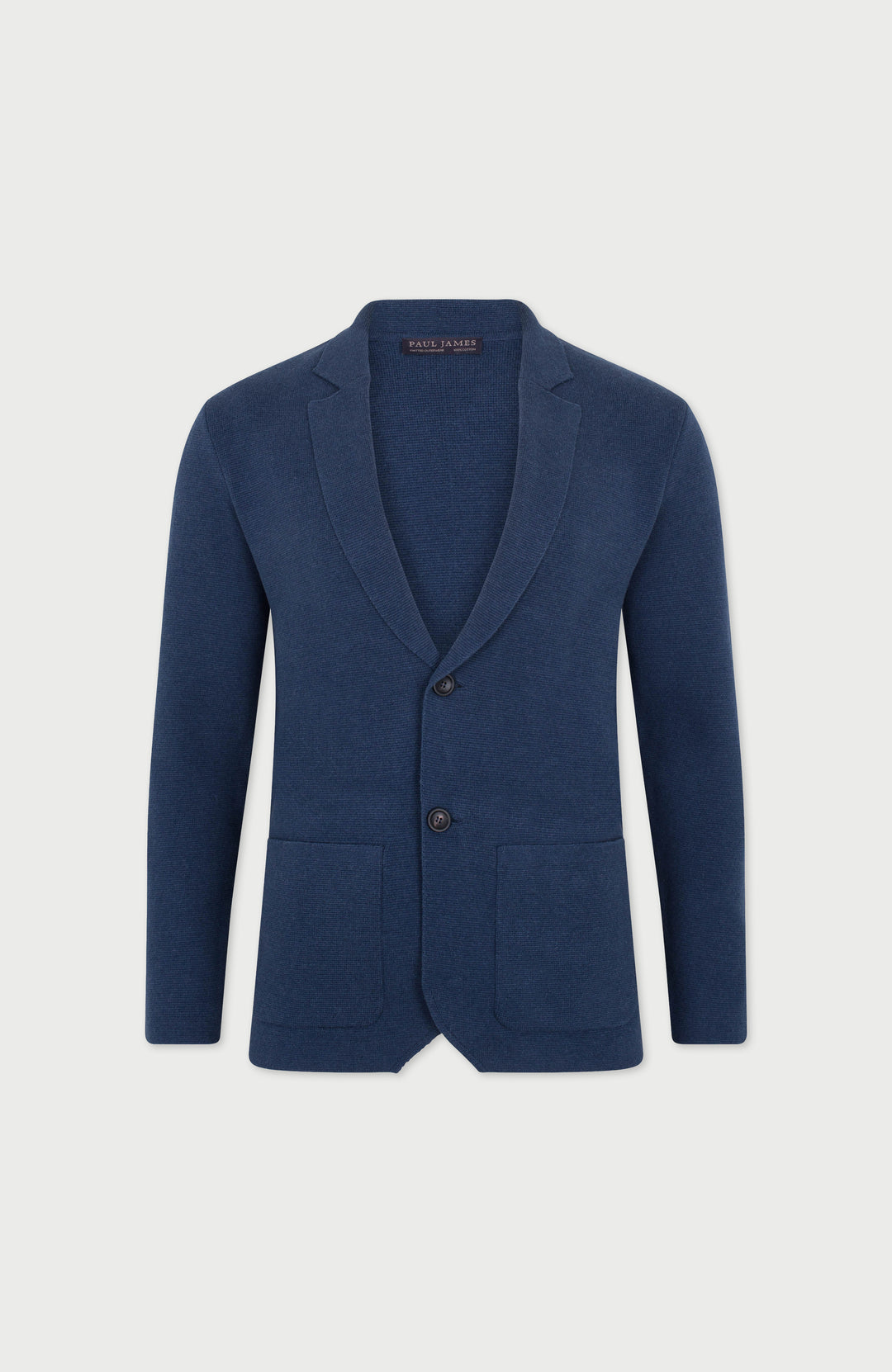 blue mens cotton blazer by paul james