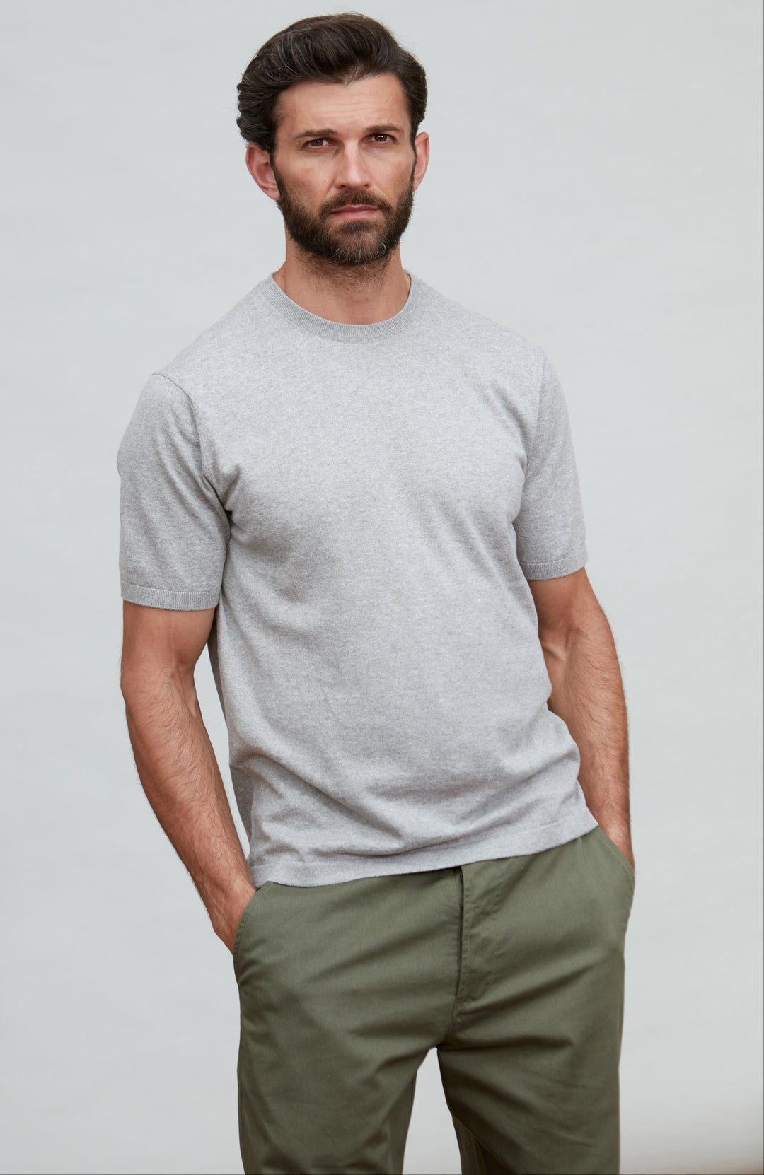 Top T-shirt Sans Manches Saint James - Coton Beige épais Taille 44