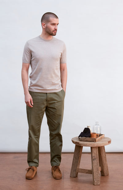 Mens Ultra Fine Cotton Knitted T-Shirt