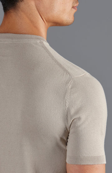 linen mens knitted t-shirt