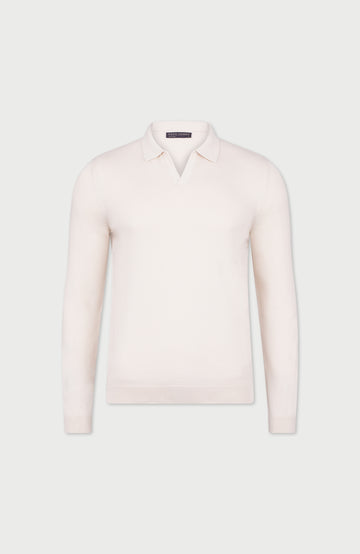 Mens Lightweight Cotton Buttonless Polo Shirt