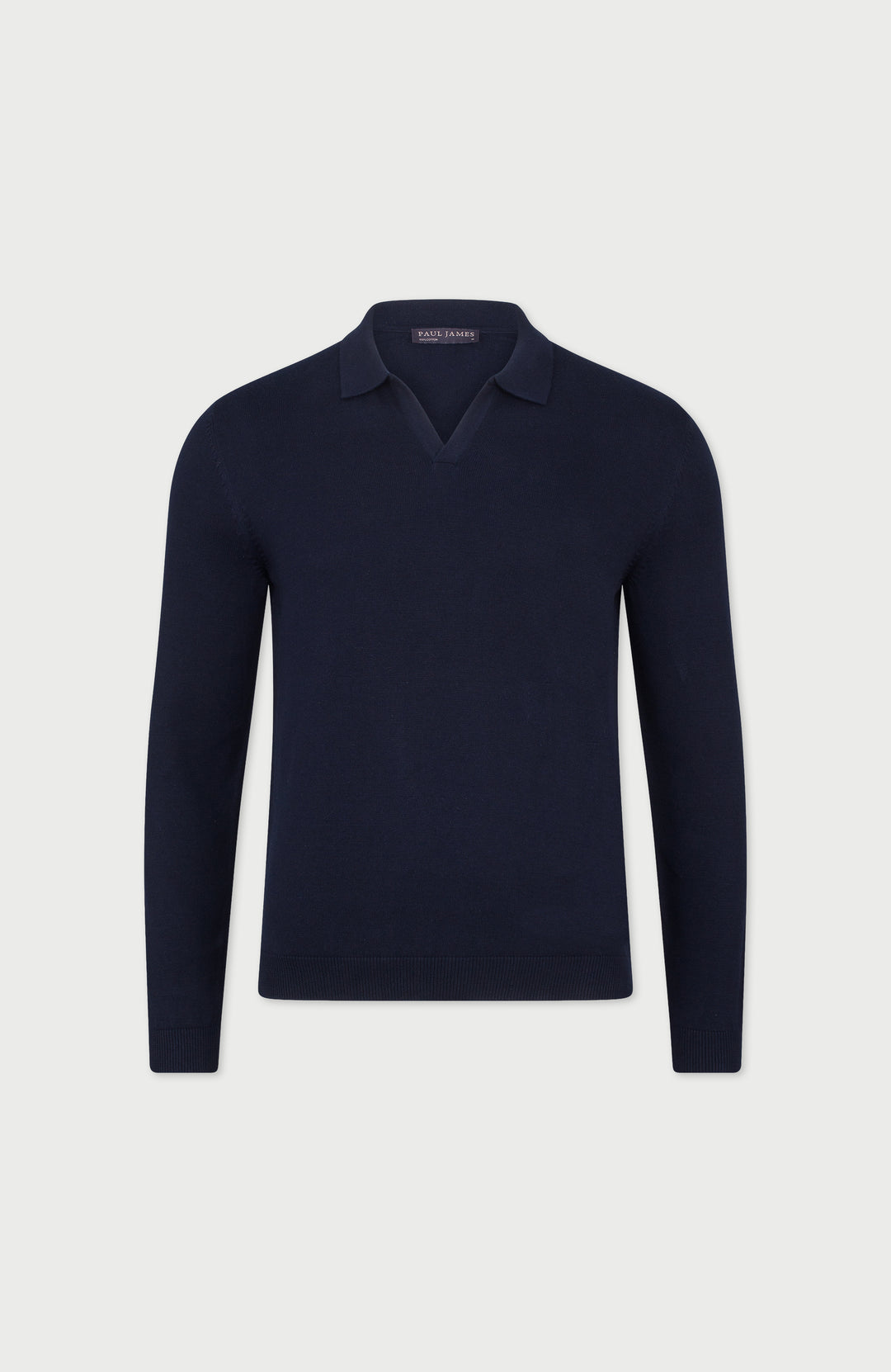 Mens Lightweight Cotton Buttonless Polo Shirt