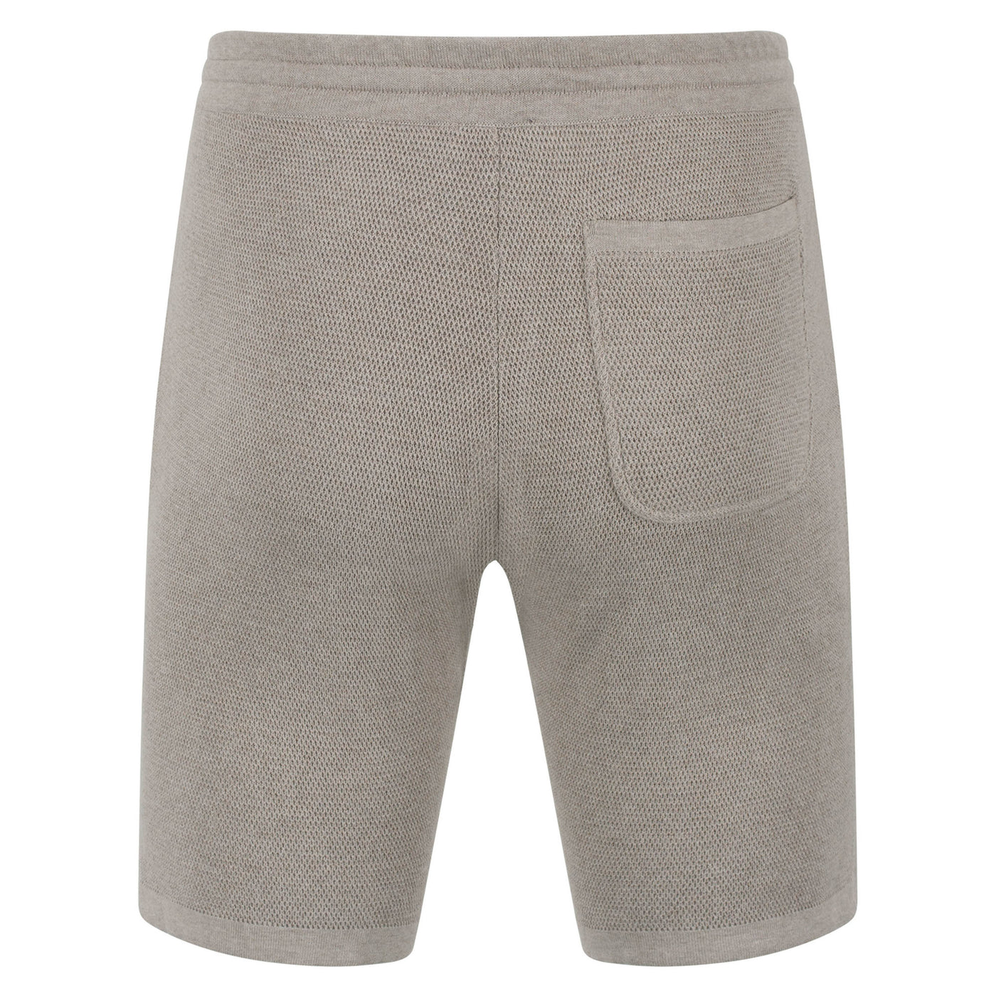 mens beige knitted shorts