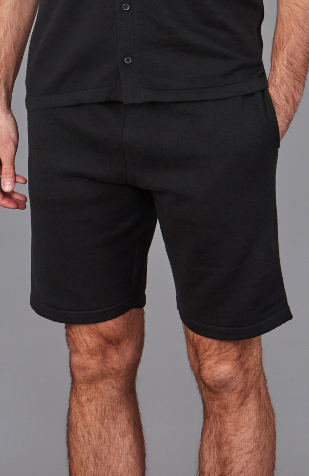 Black Mens Cotton Short By Paul James