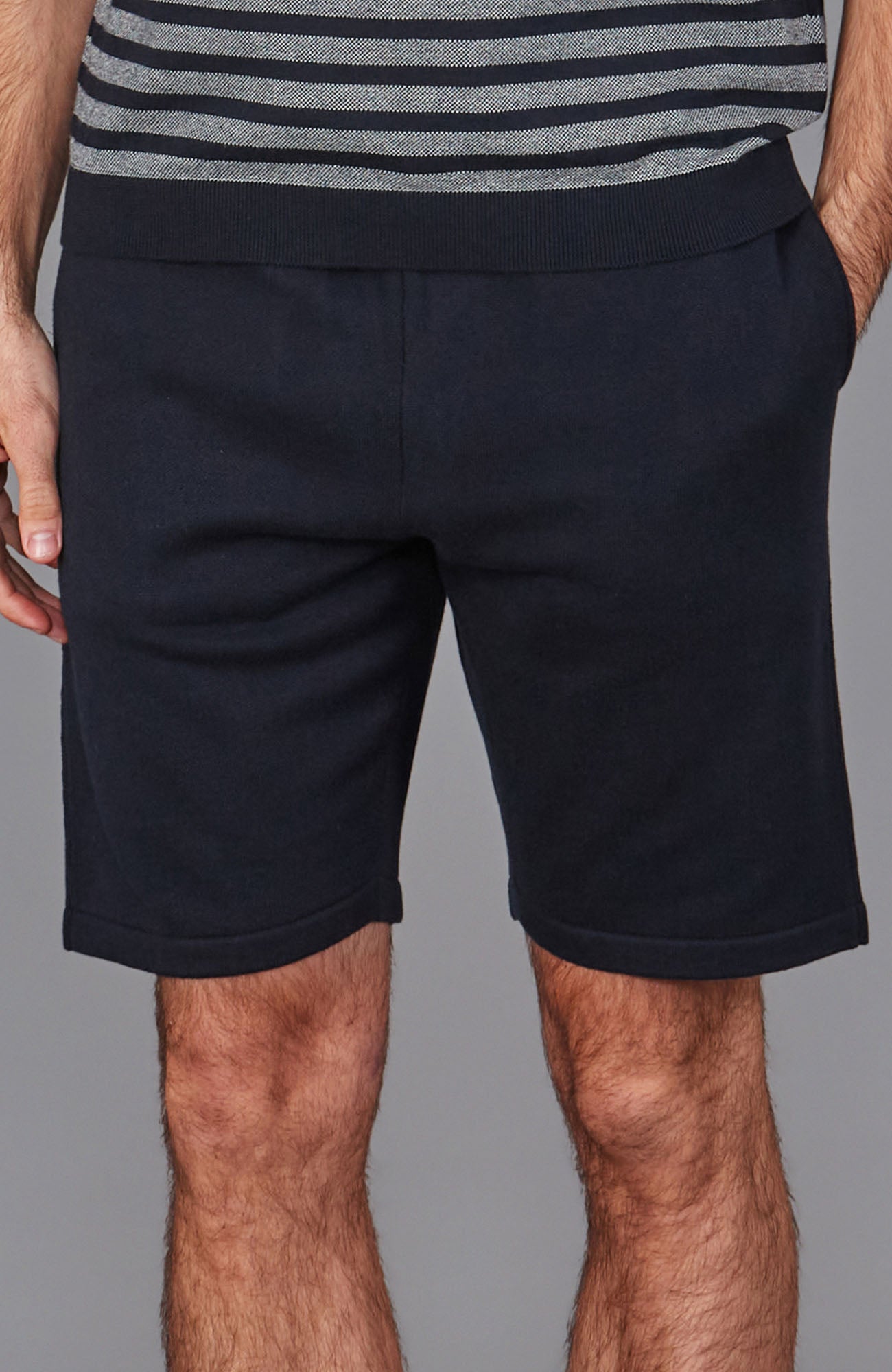 Mens Midweight Cotton Knitted Shorts