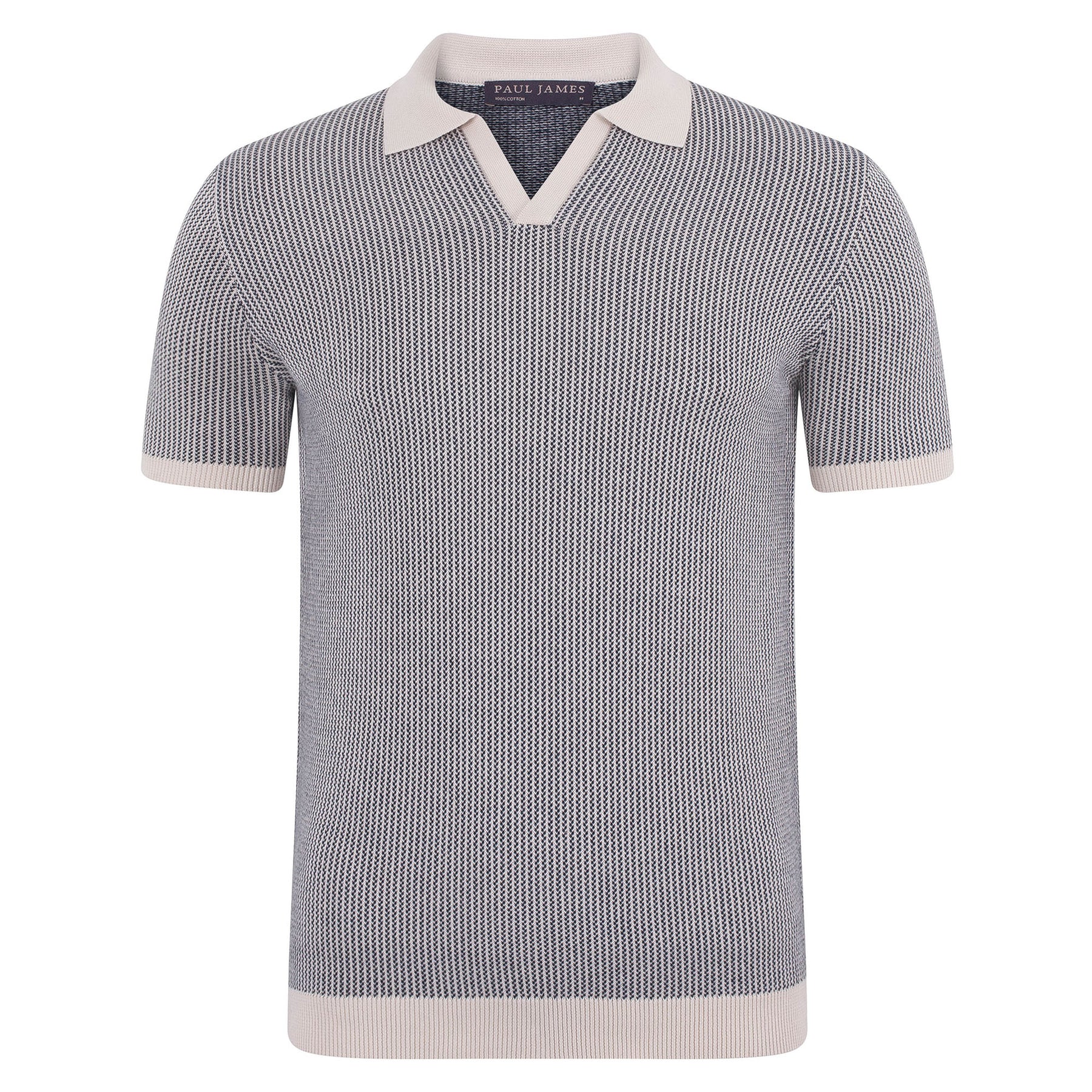 Mens Lightweight Cotton Fishermans Buttonless Polo Shirt – Paul