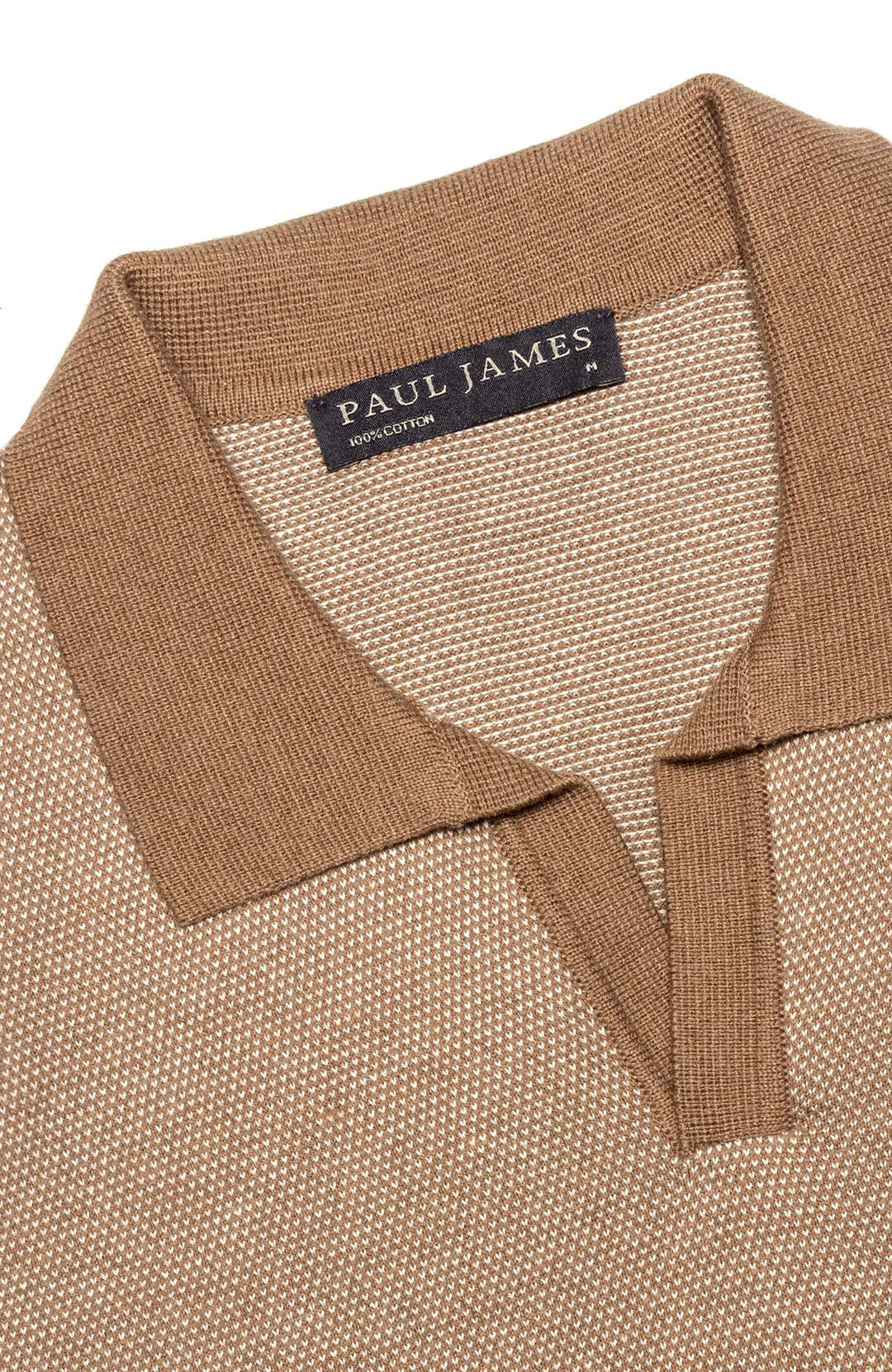 mens buttonless polo shirt