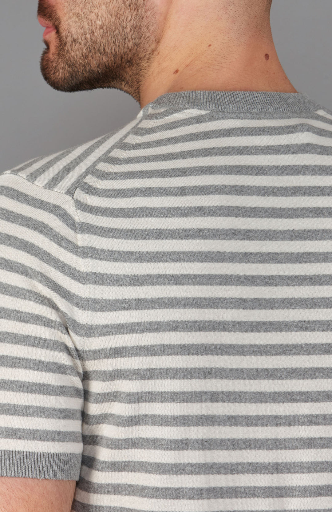 grey mens breton stripe t-shirt