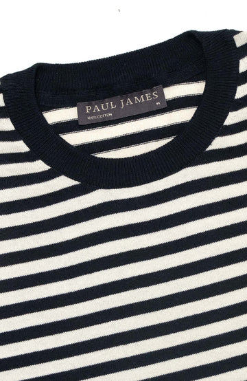 mens navy breton stripe t-shirt